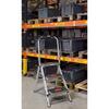 Professional robust aluminium step ladder Brenta 2 steps